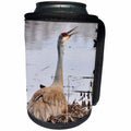 3dRose Dreamscapes by Leslie - Birds - Sandhill Crane calling its mate - Can Cooler Bottle Wrap (cc_292243)