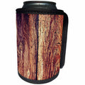 3dRose lens Art by Florene - Wooden Board Textures - Image of Rustic knotted Aged Redwood - Can Cooler Bottle Wrap (cc_292470)