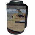 3dRose Patricia Sanders Creations - Guitar Brick Music Instruments - Can Cooler Bottle Wrap (cc_29248)