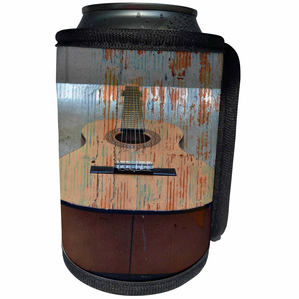 3dRose Patricia Sanders Creations - Guitar Tread Music Instruments - Can Cooler Bottle Wrap (cc_29250)