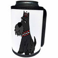 3dRose All Smiles Art - Pets - Cute Funny Scottish Terrier Puppy Dog Scottie Cartoon - Can Cooler Bottle Wrap (cc_292503)