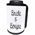 3dRose Tory Anne Collections Quotes - Bachelorette Party Bride T Shirt Tank Top Bride And Boujee - Can Cooler Bottle Wrap (cc_292525)