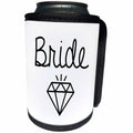 3dRose Tory Anne Collections Quotes - Bachelorette Party Bride T Shirt Tank Top Diamond Squad - Can Cooler Bottle Wrap (cc_292528)