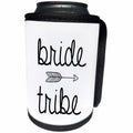 3dRose Tory Anne Collections Quotes - Bachelorette Party Bride Bridesmaid T Shirt Tank Top Bride Tribe Arrow - Can Cooler Bottle Wrap (cc_292530)