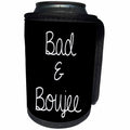3dRose Tory Anne Collections Quotes - Bachelorette Party Bridesmaid T Shirt Tank Top Bad and Boujee - Can Cooler Bottle Wrap (cc_292534)