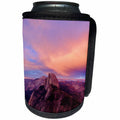 3dRose Tory Anne Collections Photography - Yosemite Glacier Point Sunset View Half Dome Cotton Candy Sky - Can Cooler Bottle Wrap (cc_292543)