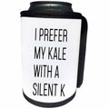 3dRose Tory Anne Collections Quotes - I Prefer My Kale With A Silent K - Can Cooler Bottle Wrap (cc_292554)