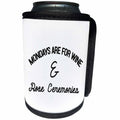 3dRose Tory Anne Collections Quotes - Mondays Are For Wine And Rose Ceremonies - Can Cooler Bottle Wrap (cc_292565)