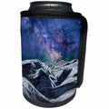3dRose Perkins Designs - Space - mysterious science fiction landscape of planet in space with many stars - Can Cooler Bottle Wrap (cc_292620)