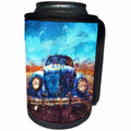3dRose Perkins Designs - Potpourri - digital painting of a vintage automobile tooling along a country road - Can Cooler Bottle Wrap (cc_292630)