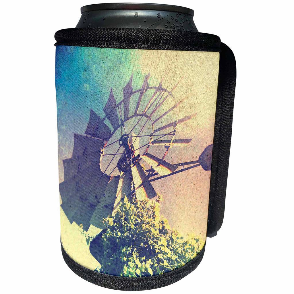 3dRose Cassie Peters Photography - Windmill - Can Cooler Bottle Wrap (cc_292667)