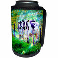 3dRose Cassie Peters Digital Art - Cows on the Milky Way Digital Art - Can Cooler Bottle Wrap (cc_292687)