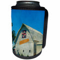 3dRose Cassie Peters Barns - Barn With A Quilt and an Ear of Corn - Can Cooler Bottle Wrap (cc_292691)