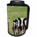 3dRose Cassie Peters Photography - Dairy Cattle in a Line on a Fenceline - Can Cooler Bottle Wrap (cc_292695)