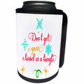 3dRose AmansMall Winter, Holidays and Typography - Do not Get Your Tinsel in a Tangle, Snowflakes, Xmas, 3drsmm - Can Cooler Bottle Wrap (cc_292705)