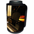 3dRose Patricia Sanders Creations - Black Piano Music Instrument - Can Cooler Bottle Wrap (cc_29271)