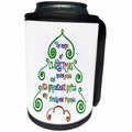 3dRose AmansMall Winter, Holidays and Typography - The Magic of Christmas Never Ends, Typography, 3drsmm - Can Cooler Bottle Wrap (cc_292718)
