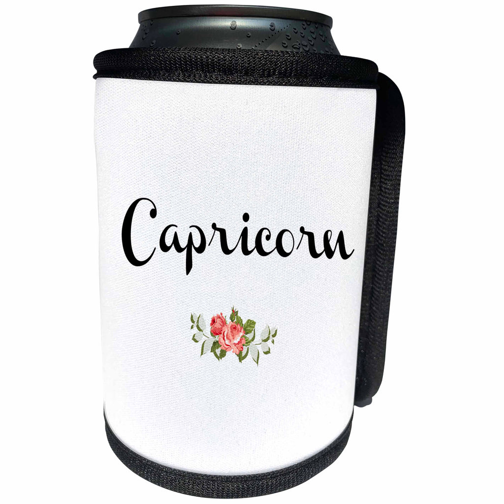 3dRose 3DRose Gabriella B - Quote - Image of Capricorn Quote - Can Cooler Bottle Wrap (cc_292836)