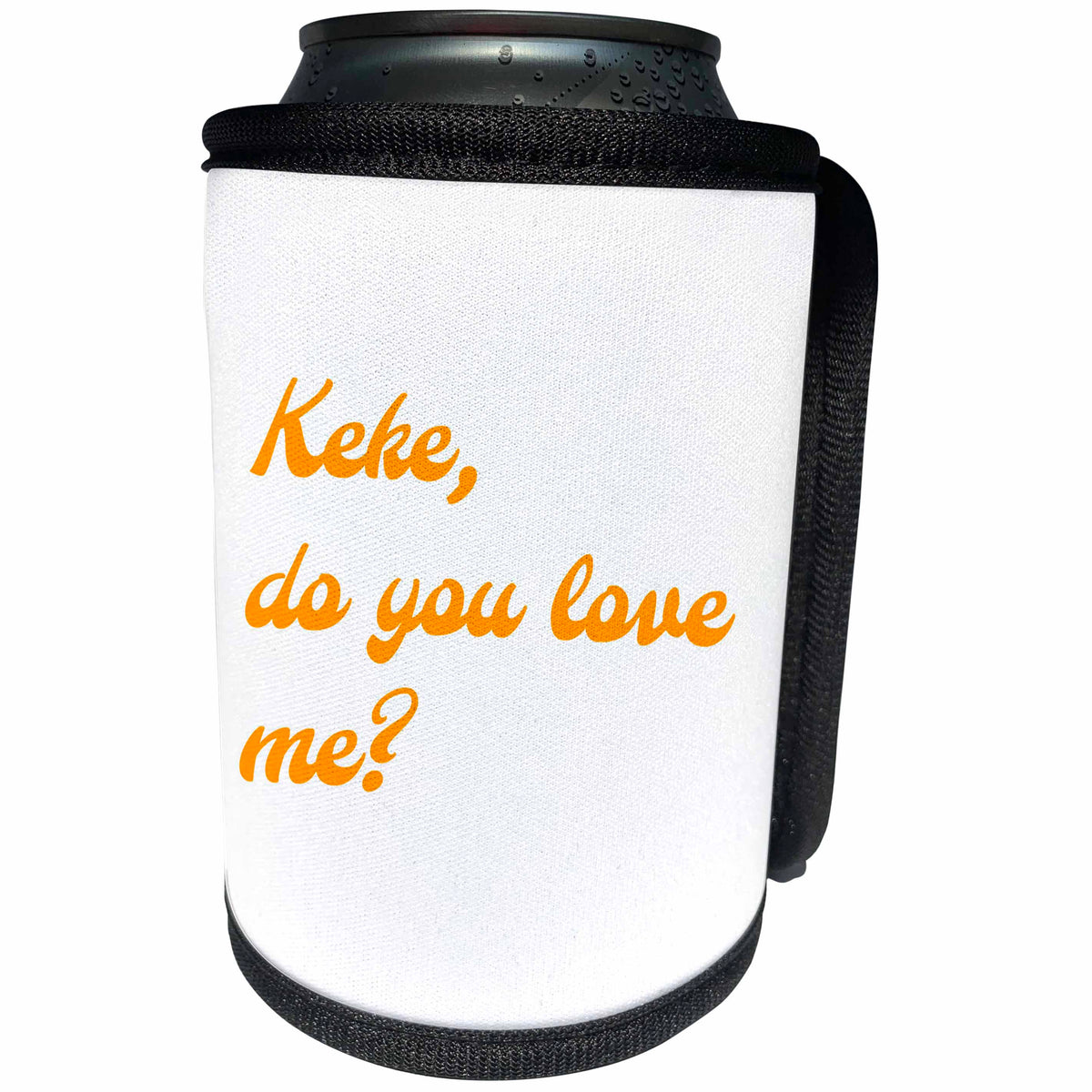 3dRose 3DRose Gabriella B - Quote - Image of Keke Do You Love Me Quote - Can Cooler Bottle Wrap (cc_292839)