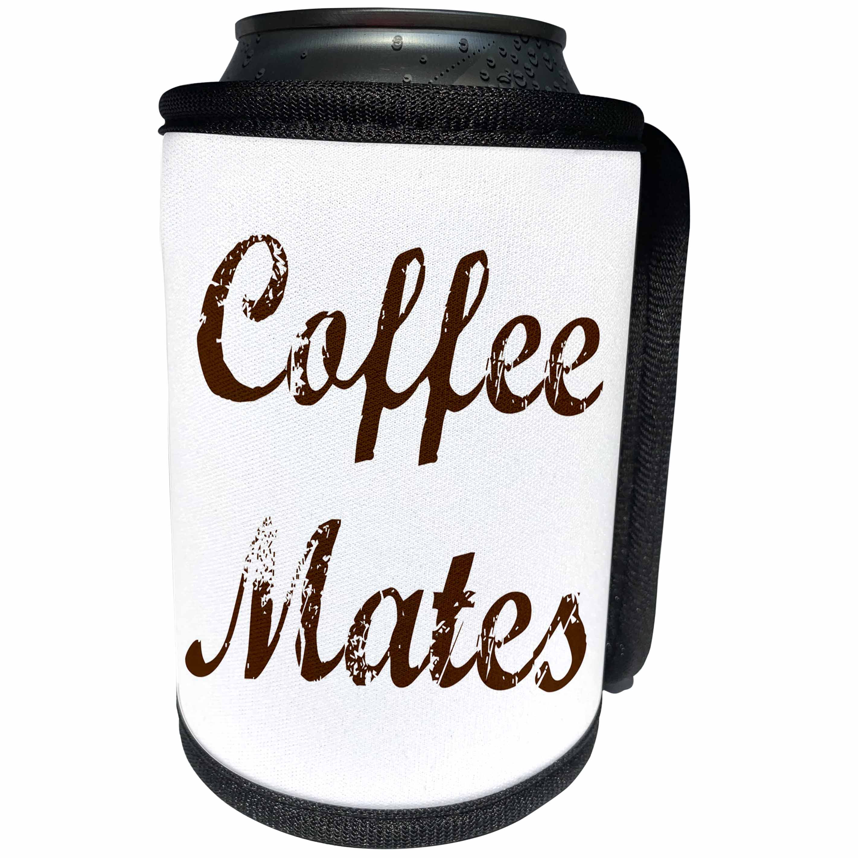 3dRose 3DRose Gabriella B - Quote - Image of Coffee Mates Quote - Can Cooler Bottle Wrap (cc_292843)