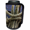 3dRose Alexis Photography - Objects Rope - Image of a turn of a manila rope or hemp root wood - Can Cooler Bottle Wrap (cc_292865)