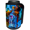 3dRose Alexis Photography - Still-Life - Still life of a blue glass bottle a brush and other things - Can Cooler Bottle Wrap (cc_292866)