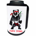 3dRose Alexis Design - Funny - Ninja Panda. A text Panda Strong. Inspirational design - Can Cooler Bottle Wrap (cc_292940)