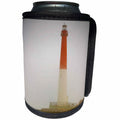 3dRose Stamp City - architecture - Photograph of Barnegat Lighthouse in the Jersey Shore on a foggy day. - Can Cooler Bottle Wrap (cc_292955)
