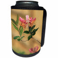 3dRose Stamp City - flowers - Photograph of firecracker honeysuckle from our garden in full bloom. - Can Cooler Bottle Wrap (cc_292971)
