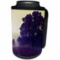 3dRose Stamp City - nature - Photo of an old oak tree in an open field covered in a purple haze. - Can Cooler Bottle Wrap (cc_292988)