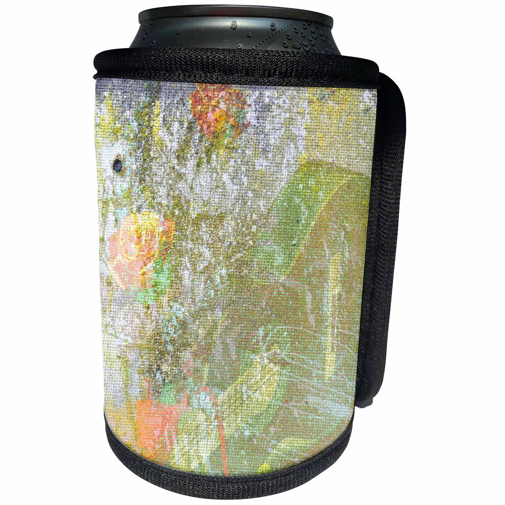 3dRose Patricia Sanders Creations - Colors Guitar Art Music Instruments - Can Cooler Bottle Wrap (cc_29299)