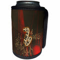 3dRose Heike Köhnen Desing Music - Music, piano with clef and key note vintage - Can Cooler Bottle Wrap (cc_293093)
