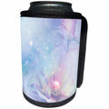 3dRose Heike Köhnen Design Nature Flowers - Wonderful roses soft colors and butterflies - Can Cooler Bottle Wrap (cc_293109)