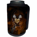 3dRose Heike Köhnen Design Steampunk - Steampunk heart with wings - Can Cooler Bottle Wrap (cc_293111)