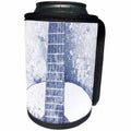 3dRose Patricia Sanders Creations - Vintage Blue Guitar Music Instruments - Can Cooler Bottle Wrap (cc_29315)