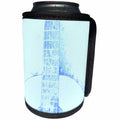 3dRose Patricia Sanders Creations - Vintage Aqua Guitar Music Instruments - Can Cooler Bottle Wrap (cc_29316)