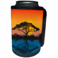 3dRose Sven Herkenrath Nature - Beautiful Image of a Tree at the River Trendy Work - Can Cooler Bottle Wrap (cc_293578)