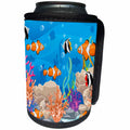 3dRose Sven Herkenrath Animal - Pretty Image of Underwater Life Fishes and Plants - Can Cooler Bottle Wrap (cc_293584)