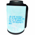 3dRose Patricia Sanders Inspirations - Life is Not Measured Inspirational Quote Motivational - Can Cooler Bottle Wrap (cc_29385)