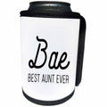 3dRose Tory Anne Collections Quotes - Bae Best Aunt Ever - Can Cooler Bottle Wrap (cc_294296)