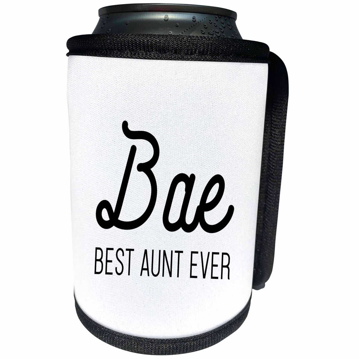 3dRose Tory Anne Collections Quotes - Bae Best Aunt Ever - Can Cooler Bottle Wrap (cc_294296)