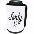 3dRose Tory Anne Collections Quotes - Forty AF - Can Cooler Bottle Wrap (cc_294298)