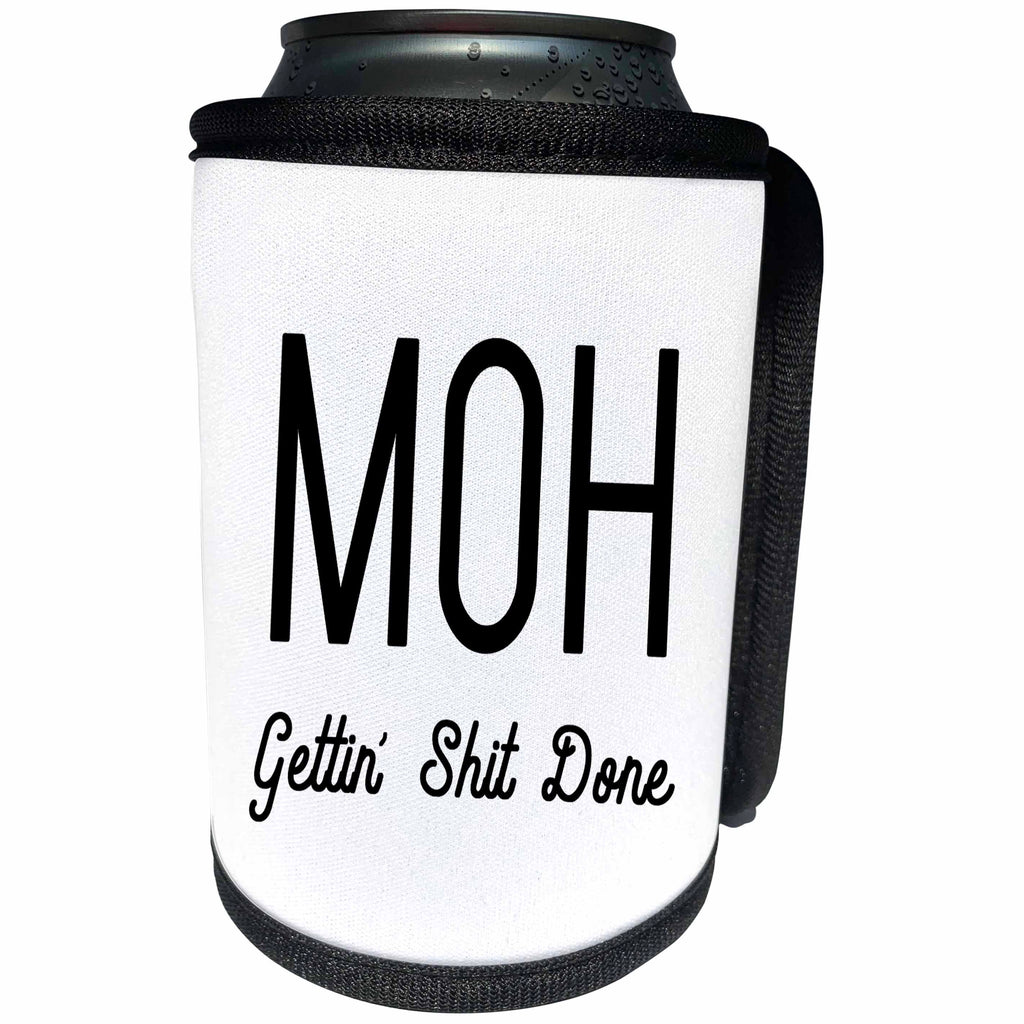 3dRose Tory Anne Collections Quotes - Maid Of Honor Getting Shit Done - Can Cooler Bottle Wrap (cc_294299)