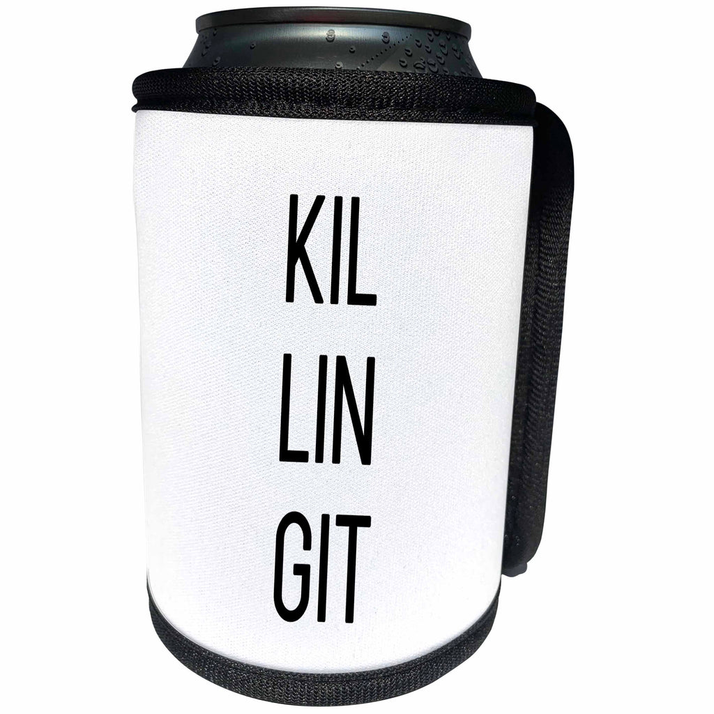 3dRose Tory Anne Collections Quotes - Killing It - Can Cooler Bottle Wrap (cc_294302)