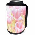 3dRose Patricia Sanders Easter - Light Pink Tulips Art Flowers Easter - Can Cooler Bottle Wrap (cc_29433)