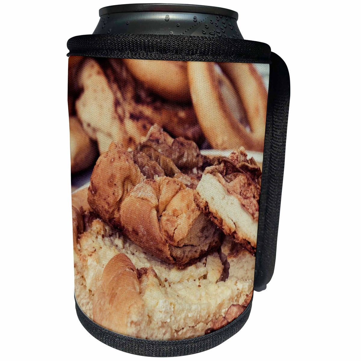 3dRose Alexis Photography - Food Sweet Treats - A pile of fresh apple pie pieces. Stylized photo - Can Cooler Bottle Wrap (cc_295010)