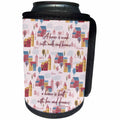 3dRose Alexis Design - Autumn Vibes - A home is built with love and dreams Emerson quote. Beautiful autumn - Can Cooler Bottle Wrap (cc_295067)
