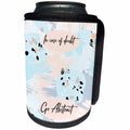 3dRose Alexis Design - Inspirational - In case of doubt go abstract. Abstract backdrop. Funny positive decor - Can Cooler Bottle Wrap (cc_295081)