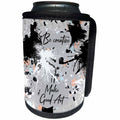 3dRose Alexis Design - Inspirational - Be creative, make good art. Abstract backdrop. Positive funny decor - Can Cooler Bottle Wrap (cc_295084)