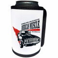 3dRose Alexis Design - Transport Auto - American muscle. Hot Rod car. Elegant automobile transport decor - Can Cooler Bottle Wrap (cc_295089)